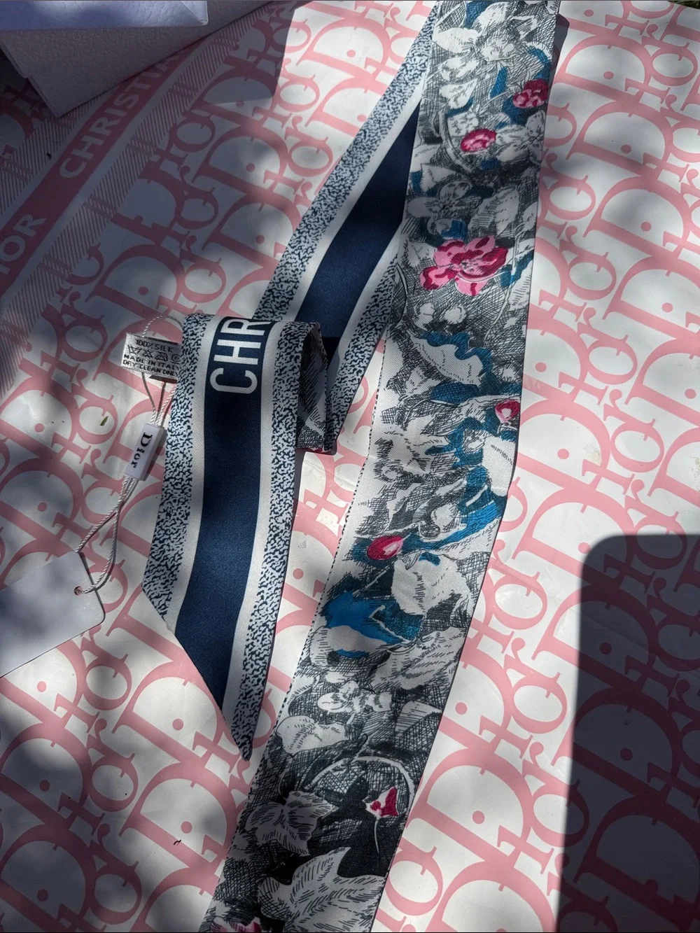 Dior Mitzah Scarf 100% Silk Mew GWP AMAZING with tag